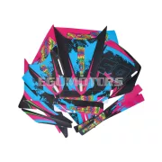 Matrica készlet fekete-rózsaszín-kék, matt, Gilera RCR (2011-2017)