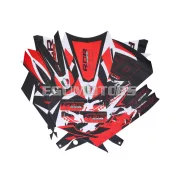 Matrica készlet fekete-fehér-piros, matt, Gilera RCR 50 (2018-2020) E4 (D50B) ZAPKKA00