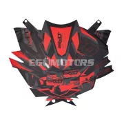 Matrica készlet fekete-piros-szürke, matt, Gilera SMT 50 (2018-tól)