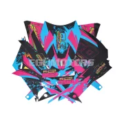 Matrica készlet fekete-rózsaszín-kék, matt, Gilera RCR 50 (2018-2020) E4 (D50B) ZAPKKA00