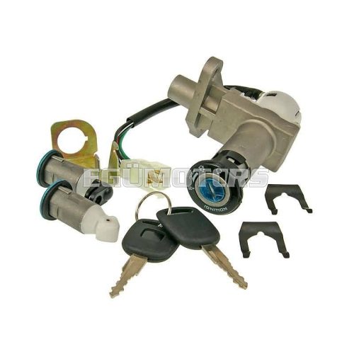 key switch lock set complete - version 1 for China Scooter GY6 125/150cc