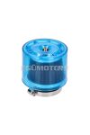 air filter Air-System metal gauze filter 38mm straight version blue shield