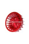 101 Octane Hűtőventilátor piros, Minarelli fekvő motorokhoz, Keeway, CPI, 1E40QMB