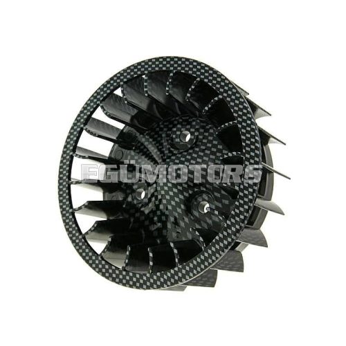 fan wheel carbon optic for Minarelli horizontal, Keeway, CPI, 1E40QMB