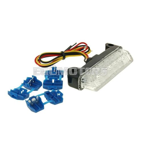 101 Octane Univerzális LED-es hátsó lámpa, átlátszó, 78x16mm