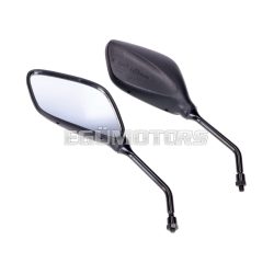   mirror set rhombical black M8 thread, right side mirror with left-hand thread