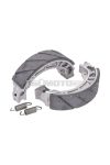 brake shoe set grooved with springs 110x25mm