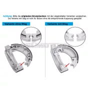 101 Octane fékbetét készlet hornyolt rugókkal, 110x25mm