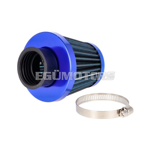 air filter Power 35mm carburetor connection blue