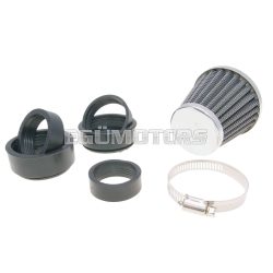 air filter Power 35-48mm carburetor connection chrome