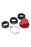 101 Octane Légszűrő Power Shorty, 44-54 mm karburátor csatlakozással, piros