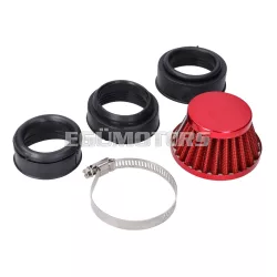   101 Octane légszűrő Powerfilter Shorty 44 / 52 / 54mm, piros