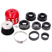 101 Octane légszűrő Power, alumínium sapkával, 28-47mm karburátor csatlakozással, piros