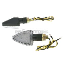 indicator light set M10 thread LED black Mini, short version