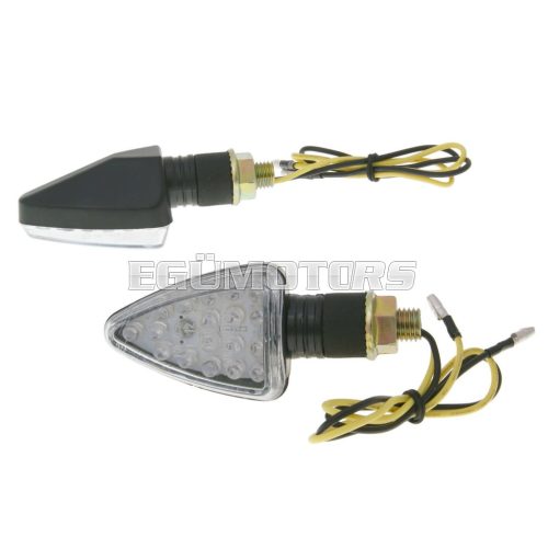 indicator light set M10 thread LED black Mini, short version