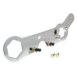   clutch bell / variator blocking tool 3-in-1 with wrench for Minarelli