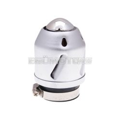   101 Octane Légszűrő Grenade, ezüst, egyenes kivitel, 42 mm és 35 mm karburátorcsatlakozáshoz