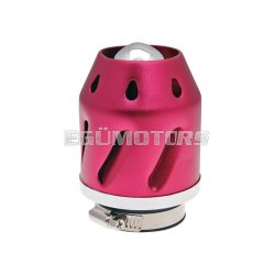   101 Octane Légszűrő Grenade, piros, egyenes kivitel, 42/48 mm karburátorcsatlakozás (adapterrel)