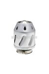 101 Octane Légszűrő Grenade, ezüst, egyenes kivitel, 42/48 mm karburátorcsatlakozás (adapterrel)
