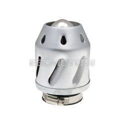   101 Octane Légszűrő Grenade, ezüst, egyenes kivitel, 42/48 mm karburátorcsatlakozás (adapterrel)