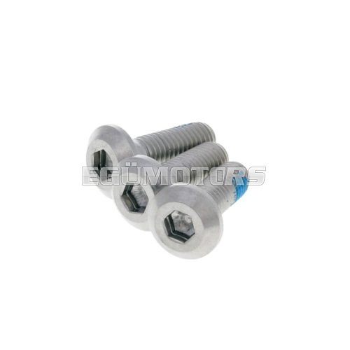 101 Octane Laposfejű csavar M8x25/20 féktárcsához, 3 darab