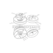 101 Octane kuplungtárcsa haranggal, Honda SH125, SH150