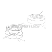 101 Octane kuplungtárcsa komplett haranggal, 107mm, Peugeot, Kymco, Honda, 139QMB, SYM