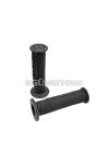 handlebar rubber grip set MX half waffle black