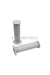 handlebar rubber grip set MX half waffle grey