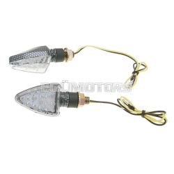   indicator light set M10 thread LED carbon look Mini, short version