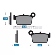 101 Octane fékbetét készlet organikus, Beta RR 50