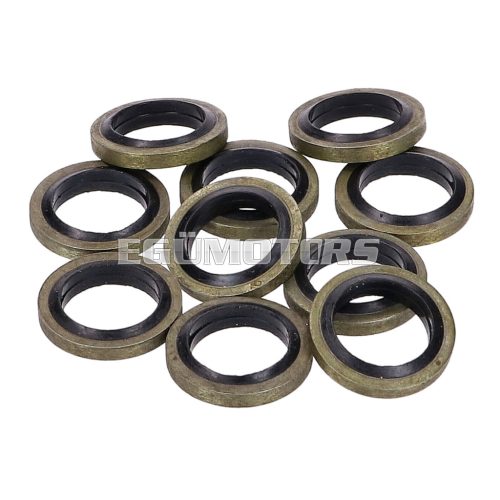 brake hose sealing ring set 10x15x1.5mm - 10 pcs