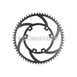   101 Octane Lánckerék premium, 59 fogú, 420-as, 6 furat, 102 mm, Aprilia RX 50, Gilera RCR, Derbi Senda 50 R 2018- Euro4