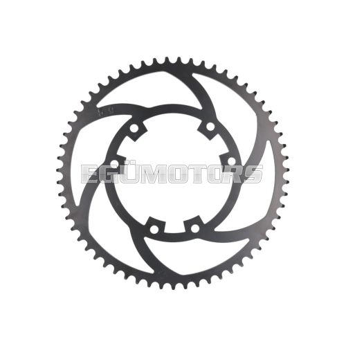 101 Octane Lánckerék premium, 59 fogú, 420-as, 6 furat, 102 mm, Aprilia RX 50, Gilera RCR, Derbi Senda 50 R 2018- Euro4