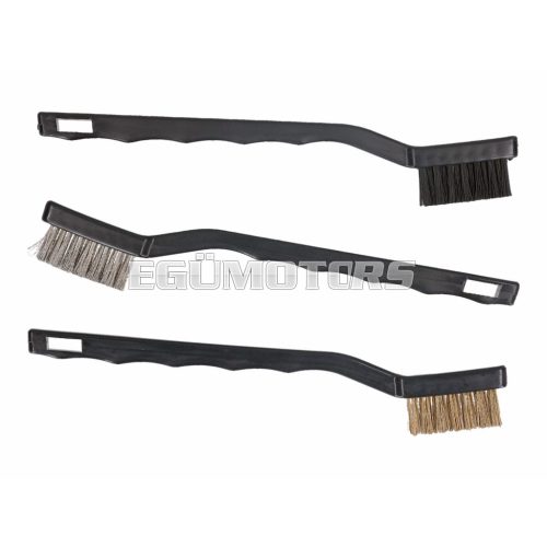 brush set 180mm steel, brass, plastics - 3 pcs