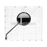 101 Octane tükör bal oldali M8 krómozott, Vespa LX 50 2-, 4T, Liberty 50-200 4T