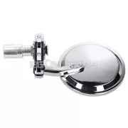 101 Octane kormányvég tükör készlet CNC, krómozott, kerek