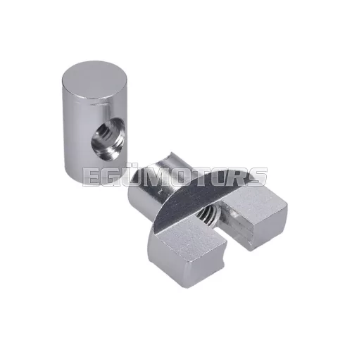 101 Octane fékbowden állítócsavar készlet, M6, alumínium, ezüst, univerzális