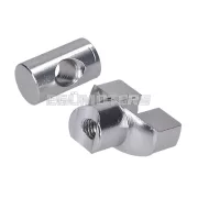 101 Octane fékbowden állítócsavar készlet, M6, alumínium, ezüst, univerzális