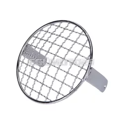   101 Octane fényszóró rács, kerek, krómozott, univerzális, mopedhez