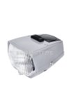 headlight assy grey w/ switch for moped