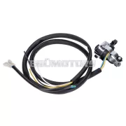 101 Octane kormánykapcsoló egység, krómozott, 3 funkcióval, univerzális, kábellel, mopedekhez