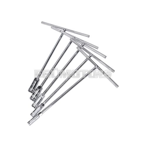 socket t-wrench set 5-piece metric 8-14mm