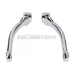   101 Octane pedál hajtókar készlet krómozott, univerzális, mopedhez