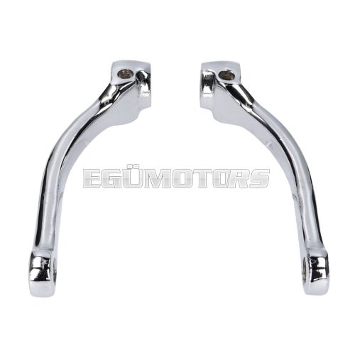 pedal crank arm set chromed universal for moped