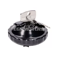   Tanksapka zárható, bajonettzáras, fekete, Puch Maxi, Starlet, Tomos