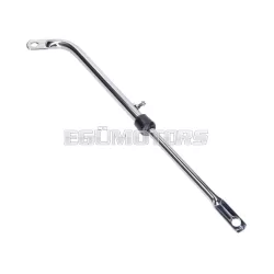   101 Octane kipufogó tartó konzol, krómozott, állítható, univerzális, moped/mokick