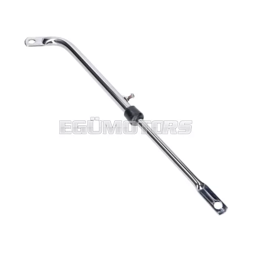 101 Octane kipufogó tartó konzol, krómozott, állítható, univerzális, moped/mokick