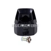 Fényszóró négyzet alakú, fekete, LED, kapcsolóval, Puch Maxi