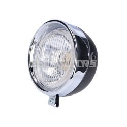   headlight assy round black Classic universal for Puch, Kreidler, Zündapp and many more